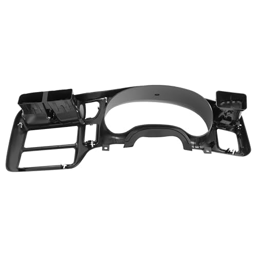 KUAFU Dash Radio Trim Bezel Cover Compatible with 1998-2004 Chevy Chevrolet S10 Blazer GMC Jimmy Dashboard Radio Panel Only Fit Single Din - color: Black
