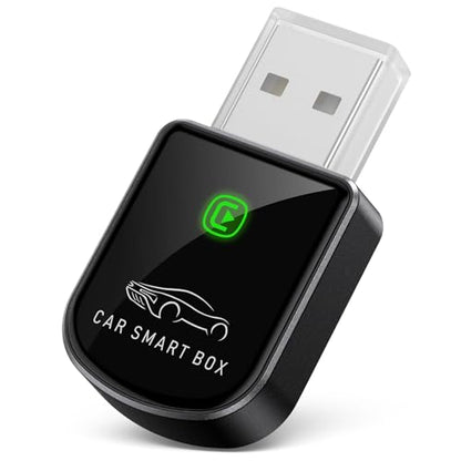 Wireless Carplay Adapter for iPhone Latest Upgrade, Tiny Bluetooth Dongle Convert Wired to Wireless for Apple Car Play Plug & Play, Zero-Lag Auto-Connect GPS Works with 2016+ Cars (Black) - color: Black