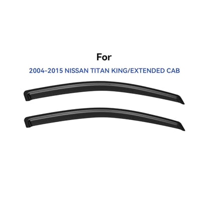 Window Visors Rain Guards for 2004-2015 Nissan Titan King Cab, Out-Channel Window Vent Wind Deflectors Visors Shades for 04-15 Nissan Titan Extended Cab, 2PCS - size: 2004-2015 Nissan Titan King Cab