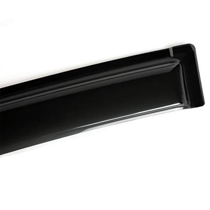 4pcs Original Shatterproof Outside Mount Style Rain Guard Durable Side Window Wind Deflectors Dark Smoke Vent Window Visors Compatible with 2007-2014 Edge 2007-2015 Lincoln MKX 94141 - size: for 2007-2015 Edge
