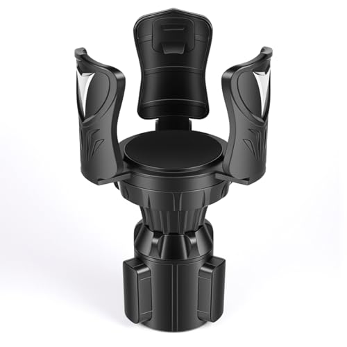 Car Cup Holder Expander, Large Cup Holder Adapter for Car, Water Bottle Holder Extender, Adjustable Drink Holder for Car Fits Yeti, Hydro Flask 24/32oz, Black