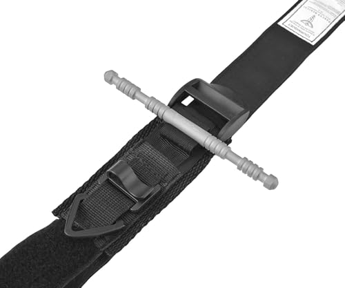 Military-Grade Tactical Combat Tourniquet - Severe Bleeding Control (Black) | Rapid One-Hand Application, Time-Stamped – First Aid, EMS, Law Enforcement, Civilian, Outdoor Survival