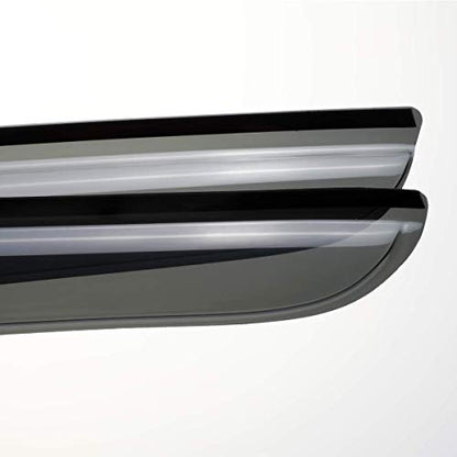Side Window Deflector Visor Rain Guard fit for 2009-2015 Nissan Maxima,4pcs Outside Mount Tape-on Shatterproof Dark Smoke Window Shades 94100 - size: 2009-2015 Maxima