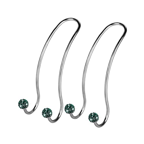 SAVORI Auto Hooks Bling Car Hangers Organizer Seat Headrest Hooks Strong and Durable Backseat Hanger Storage Universal for SUV Truck Vehicle 2 Pack (Dark Green) - color: Dark Green