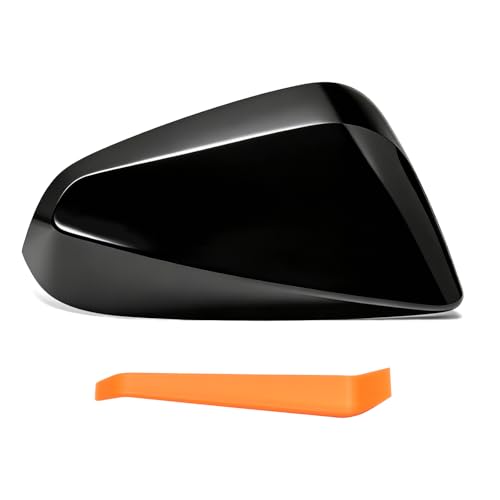 Mirror Cover 87915-0E060 Fits for Lexus NX200t NX300 NX300h RX350 RX350L Rearview Cap (Glossy Black, Right) - color: Glossy Black, size: Right