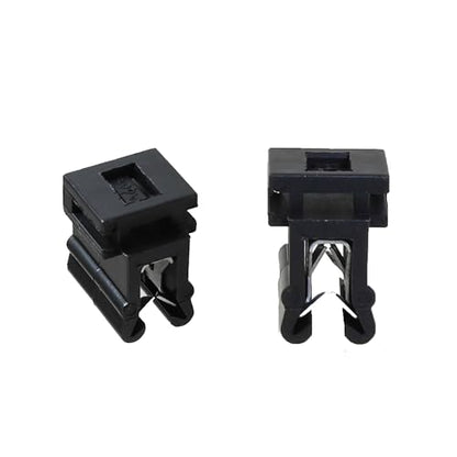 50-Pack Cable Tie Mounts 0.59×0.43×0.39″ – 4-Way Zip Tie Clips & Metal Cable Clips, Adhesive-Free Car Cable Management Wire Holder for Home, Garage, Auto Wiring Harness