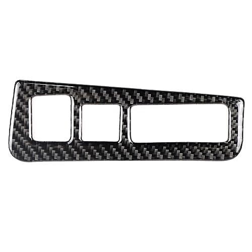 NVCNX Carbon Fiber Compatible with Cadillac XT6 2020-2025 / XT5 2017-2025 2018 2019 2020 2021 2022 2023 2024 Accessories Car Electronic Handbrake Button Panel Cover Interior Trim Black -A - color: Electronic Handbrake Button Panel - a