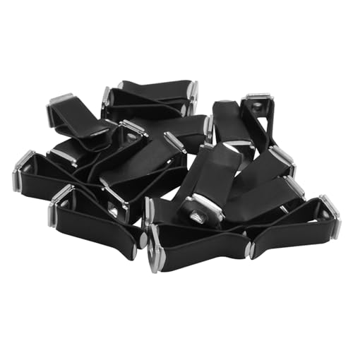 Bonsicoky 100 Pcs Square Head Car Vent Clips with Round Plastic Slot Head, Air Freshener Clips for Office Home Car Air Conditioner Outlet, Black - color: Black(with Round Slot Head), size: 100 Pcs