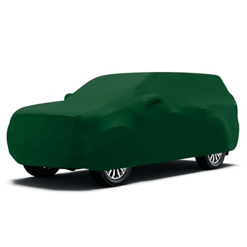 WinPower Indoor Car Cover SUV 188-198 Inch Soft Stretch Breathable Dustproof Scratch Protection Elastic Full Cover for Underground Garage Auto Show, Green - size: XL-SUV(188-198 Inch)