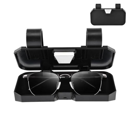Sunglass Holder for Car Visor Clip, Sunglasses Case for Car Sun Visor Glasses Storage Box Car Sunglass Holder Car Visor Accessories Suitable for Truck and Sedan to Place Sunglass