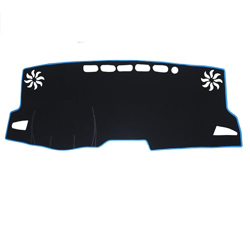 for Toyota Corolla Accessories 2019-2022 2023 2024 2025 2026 Dash Cover Dashboard Cover Mat Center Console Carpet Non-Slip Protector Sunshield Pad Custom Fit for Corolla 2020 2021, Blue Trim - color: Blue