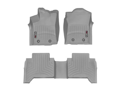 WeatherTech Custom Fit FloorLiners for Toyota Tacoma - 1st & 2nd Row (4612991-468722), Grey - color: Grey