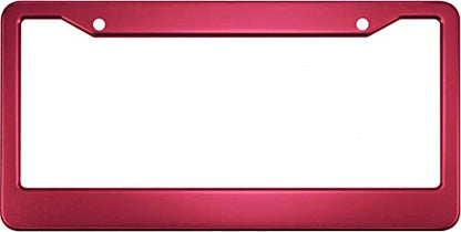 Special Edition Anodized Aluminum CAR License Plate Frame - Dark Pink - color: Dark Pink