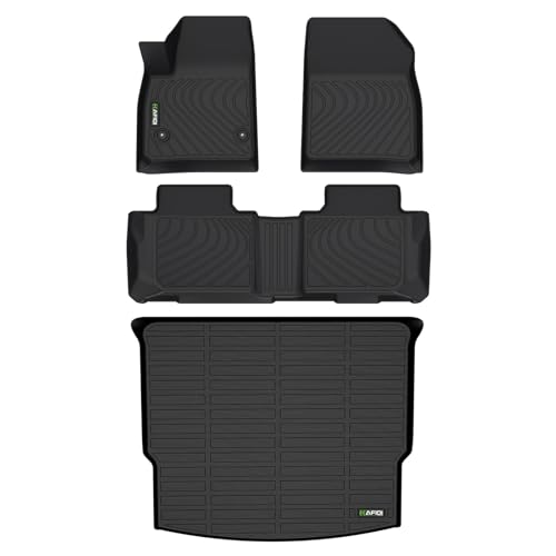 HAFIDI® Floor Mats & Cargo Liner Set Fit for 2019-2025 2026 Chevy Blazer Gas Only (Not for EV & Trailblazer) All Weather Protection TPE Anti-Slip Automotive Floor Liners Blazer Accessories - Black - style: 4) For Blazer 2019-2026 Full Set