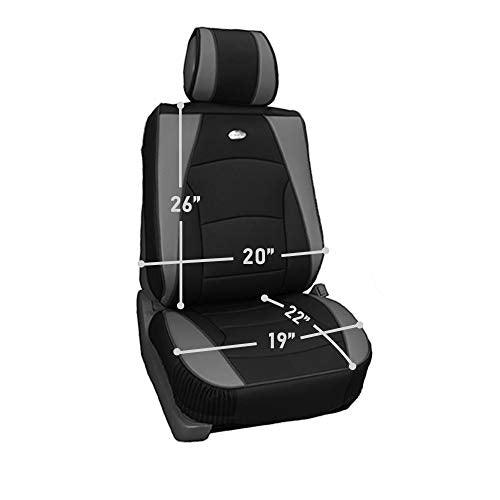 FH GROUP Front Set Faux Leather Car Seat Cover Cushions for Low Back Seat, Universal Fit, Airbag Compatible Seat Cover for SUV, Sedan, Van, Burgundy - color: Burgundy, style: Front Set