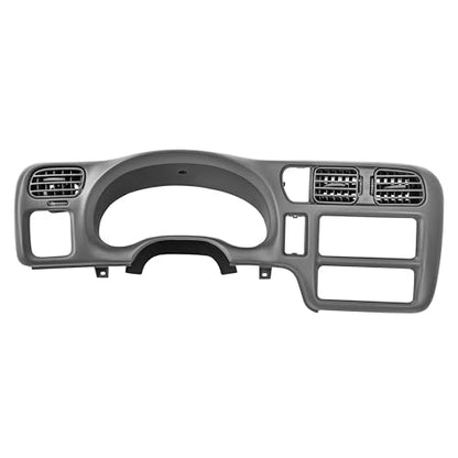 KUAFU Dash Trim Bezel Compatible with 1998-2004 Chevy Chevrolet S10 Blazer GMC Jimmy Paint ABS Plastic Light Gray Single Din Only - color: Light Gray