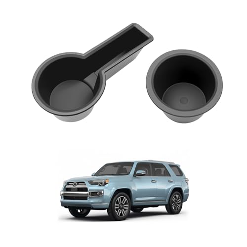 Cup Holder Fits for 2014-2024 Toyota 4Runner Center Console Coaster Cup Mat Compatible with 4Runner Interior Accessories Organizer Storage Tray (Left+Right, 2PCS) - size: 14-24 Cup Holders