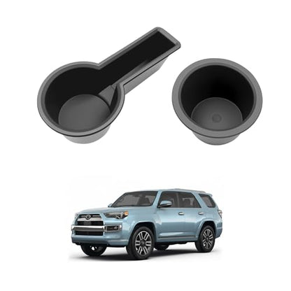 Cup Holder Fits for 2014-2024 Toyota 4Runner Center Console Coaster Cup Mat Compatible with 4Runner Interior Accessories Organizer Storage Tray (Left+Right, 2PCS) - size: 14-24 Cup Holders