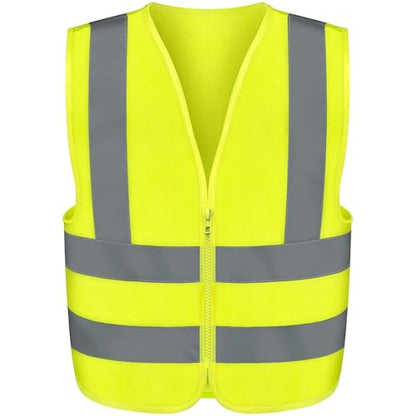 Neiko High Visibility Safety Vest ANSI Class 2, No Pocket, Neon Yellow, XX-Large (2XL) - size: XX-Large, style: Vest