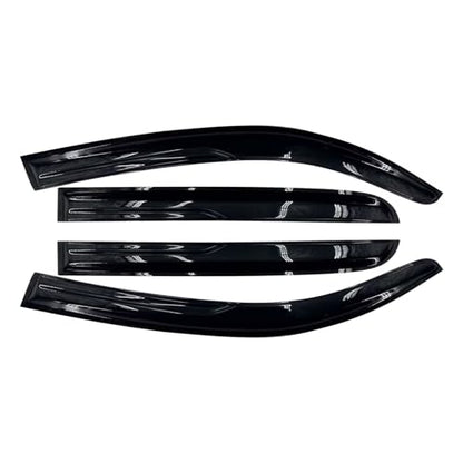Tacoma Rain Guards for 2016-2023 Double Cab/Crew Cab - 4pcs Side Window Visor Deflectors - size: 2016-2023 Toyota Tacoma Double Cab/Crew Cab