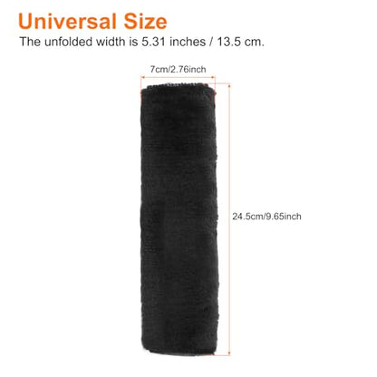 HARFINGTON 2pcs Car Seat Belt Pad Soft Fiber Seatbelt Shoulder Strap Covers Comfortable Driving Cushion Universal Car Accessories for Car, Black - color: Black
