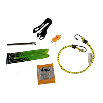 Ford Roadside Assistance Kit Contains First Aid Kit, Safety Vest, Booster Cables and Assorted Tools | VFL3Z19F515AC