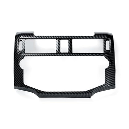 Car Central Control Navigation Panel B ABS Sticker Carbon Fiber Decal Cover Interior Trim Accessories for Toyota 4Runner SUV 2010-2025 Black - color: Central Control Navigation Panel B