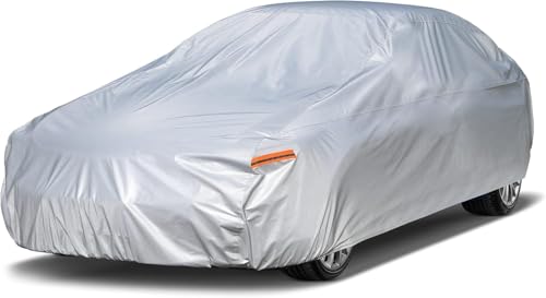 Kayme 6 Layers Car Cover Custom fit for Ford Mustang/Shelby (1964-2025) Waterproof All Weather for Automobiles, Outdoor Full Cover Rain Sun UV Protection.Silver - size: 28. Custom Fit Ford Mustang