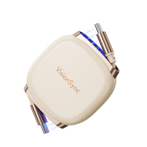 240W USB C to USB C Cable,PD3.2 Retractable USB C Cable with Magnetic Slot for Travel,Car,5 Preset Length,Fast Charging for iPhone 17/16/15,iPad,MacBook,Galaxy S25/24,Beige,3.3ft - color: Beige, size: 1Pack-3.3ft