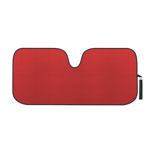 Motor Trend Accordion Red Car Windshield Sun Shade - Car Sun Visor Sun Shade for Car Windshield - Car Window Shades for SUV & Truck - Dash Cover Sun Protection Window Shade Accessories - 58" x 24" - color: Red, size: Standard (58x24)