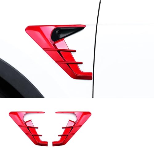 YHCDSEA for 2024 2025 2026 Tesla Model Y Juniper HW4.0 Side Camera Indicator Protection Cover Decoration Accessories fit for Tesla Model Y with HW4.0 (Red) - color: MY-Red