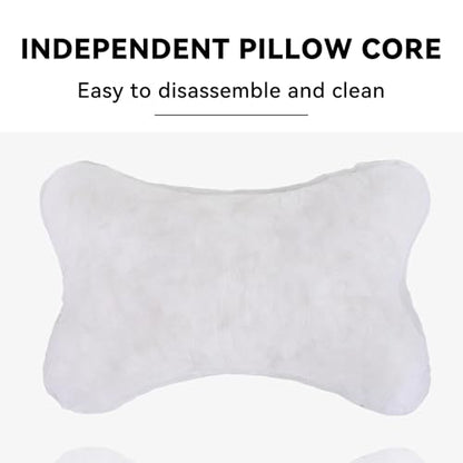 Car Headrest Pillow, Soft Comfortable Memory Foam Automotive Neck Pillow Cushion for Neck Pain Pressure Relief, Universal Fit (Red) - color: Red