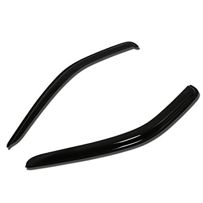Auto Dynasty 2Pcs Tape-On Window Visor Deflector Rain Guard Replacement Compatible with 2005-2010 Dodge Dakota Extended Cab, Acrylic - size: 05-10 Dodge Dakota Extended Cab