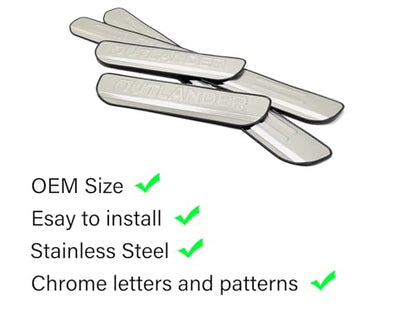 Car Door Sill Scuff Protector Accessories for Mitsubishi Outlander 2025 2023 2013-2022, Stainless Steel Door Entry Guard Plate Trim Cover, Auto Accessory Parts Kick Panels