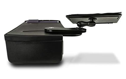 AutoExec Reach Car Desk for Your Vehicle Workstation and Mobile Office, Front Seat, Black with 400 watt Power Inverter - color: Black, style: 400 watt Power Inverter