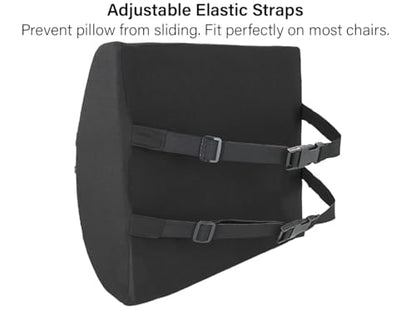 Vaunn Medical Seat Cushion, Lumbar Back Support Pillow for Office Chair with Removable Firm Insert - size: with Gel Pad