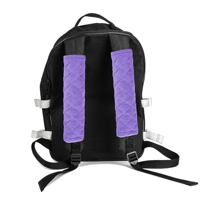 Amooca Soft Automotive Seat Belt Cover Seatbelt Shoulder Pad Neck Protector Cushions Universal Fit SUV Trucks Backpack 2 PCS Violet 10.2in - color: Purple, size: 10.2in-2pc