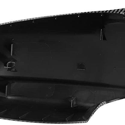 X AUTOHAUX Pair Car Exterior Rear View Mirror Covers Cap Replacement for BMW 5 Series F10 F11 F18 528i 530i 535i 550i 2011-2013 Carbon Fiber Pattern
