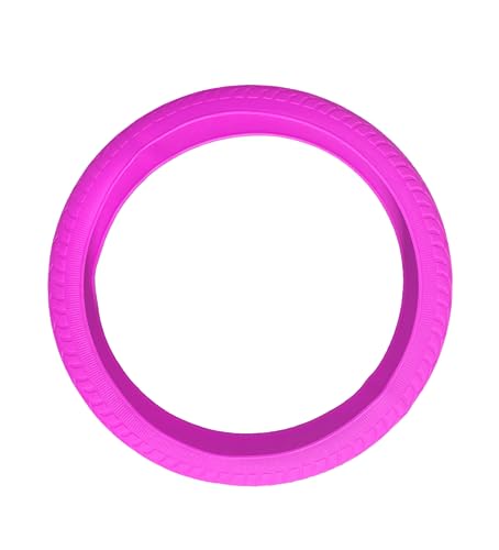 Universal Pink Steering Wheel Cover：13.5 to 15 Inches Stretchable Silicone Anti Skid Steering Wheel Protector Fit for Most Car Models Including Round D Shape or Special Shape - color: Pink