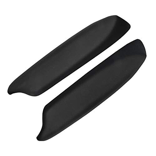 Front Door Panels Armrest Repacement for 2008 2009 2010 2011 2012 Honda Accord Sedan Auto Vinyl Lid Pad Cover Replacement (Black) - color: Black, size: Front