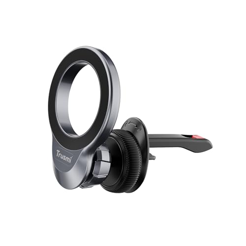 Trusmi Magnetic Car Phone Holder for MagSafe, Air Vent Phone Mount 360° Rotation, Strong Magnet Cell Phone Holder for Car for iPhone 17 16 15 14 13 12 Pro Max, Samsung Galaxy, Google Pixel