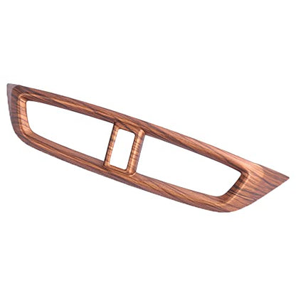 for CRV 2017-2022 Air Vent Trim Central Consoles Wind Outlet Panel ABS Peach Wood Grain Dashboard Stickers for CR-V CRV 2017 2018 2019 2020 2021 2022 LX, EX, EX-L, Touring, Hybrid - color: Central Consoles Wind Outlet Frame