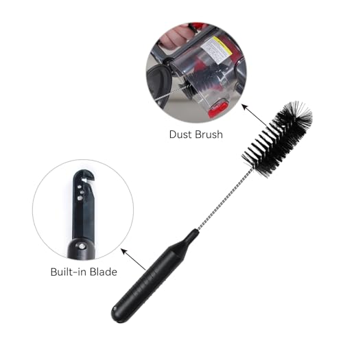 Vacuum Cleaner Cleaning Brush 2 PCS, 11.02 Inch 2 in 1 Cleaning Tool, Clean Hair with a Cutter, Suitable for All Vacuum Cleaners
