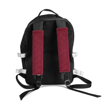 Amooca Automotive Seat Belt Cover Soft Suede Universal Fit Seatbelt Shoulder Pad Neck Protector Cushions for SUV Trucks Airplane Backpack 2 Pack Wine Red - color: Wine Red