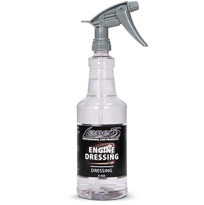 LANE'S Engine Dressing | Professional Engine Bay Cleaner and Protector Shine | Prevents Rubber Hoses Fading and Cracking | Easy to Use, Dust Resistant Degreaser & Detail Spray | 32 oz - size: 32 Fl Oz (Pack of 1)