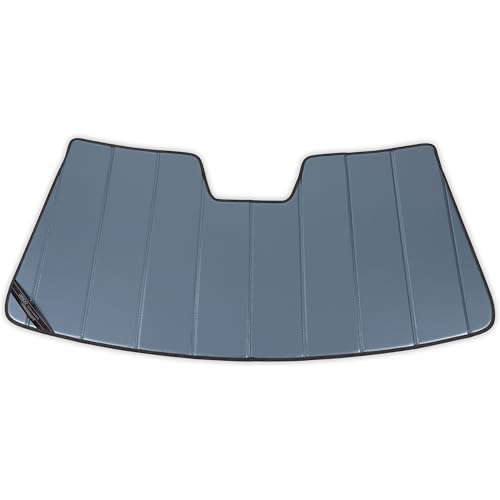 Covercraft UVS100 Custom Windshield Sunscreen for 2015-2019 Ford F-150 w/Rearview Mirror Mounted Camera - Blue Metallic - color: Blue Metallic