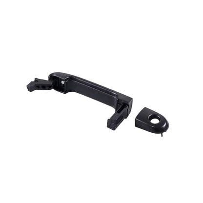Painted Black 1 Lot 4 Doors Exterior Handle Door Outer Handle Compatible with Nissan Versa 2007-2012 - color: Black