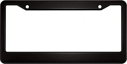 Special Edition Anodized Aluminum CAR License Plate Frame - Black - color: Black