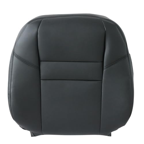 NLQR Driver and Passenger Side Bottom & Top Lean Back Replacement Seat Covers Leather Black Compatible with Honda CRV 2007 2008 2009 2010 2011 - color: Black