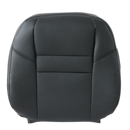 NLQR Driver and Passenger Side Bottom & Top Lean Back Replacement Seat Covers Leather Black Compatible with Honda CRV 2007 2008 2009 2010 2011 - color: Black